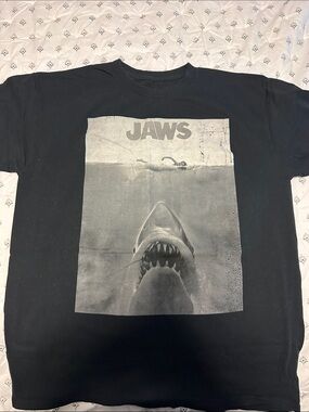 Black JAWS Graphic Men's Shirt
